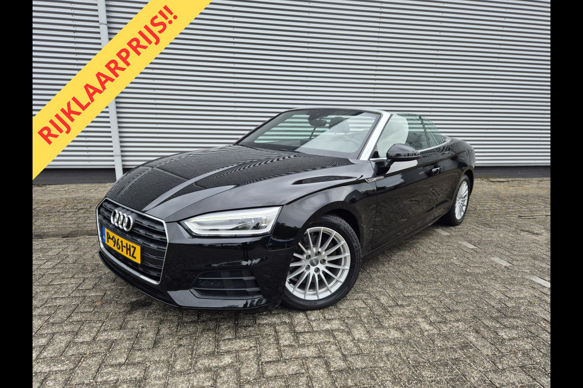 Audi A5 Cabriolet 2.0 TFSI MHEV Pro Line Automaat, airco,navigatie,stoelverwarming,lederen bekleding,parkeersensoren,