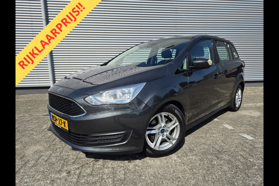 Ford Grand C-Max 1.0 Ambiente Airco,cruise,stoelverwarming,voorraam/stuurverwarming,parkeersensoren achter,
