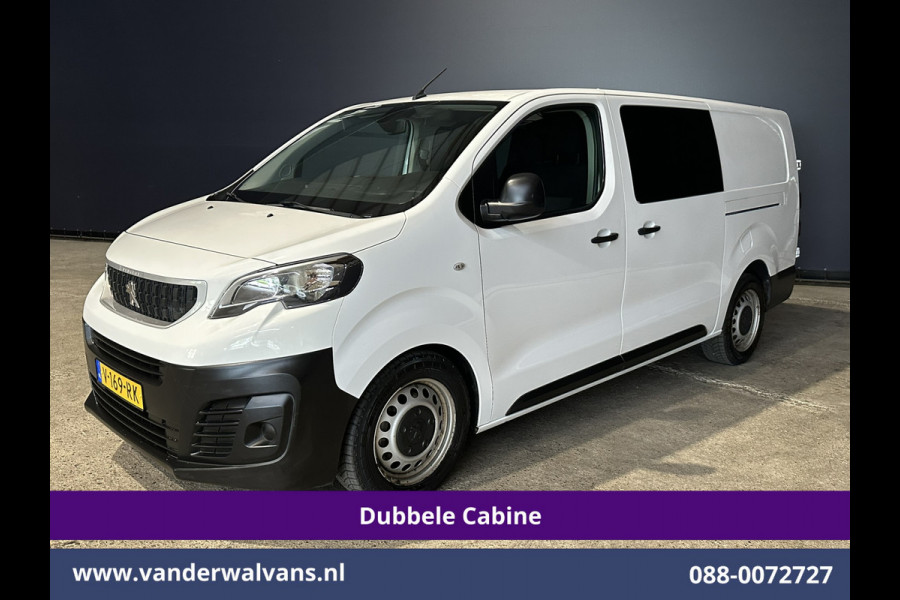 Peugeot Expert 2.0 BlueHDI 123pk L3H1 Dubbele Cabine Euro6 Airco | 2x zijdeur | 2500kg Trekhaak | 5-Zits Cruisecontrol, Parkeersensoren