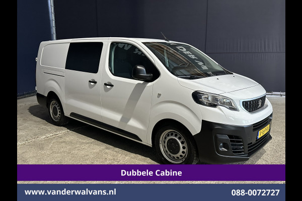 Peugeot Expert 2.0 BlueHDI 123pk L3H1 Dubbele Cabine Euro6 Airco | 2x zijdeur | 2500kg Trekhaak | 5-Zits Cruisecontrol, Parkeersensoren