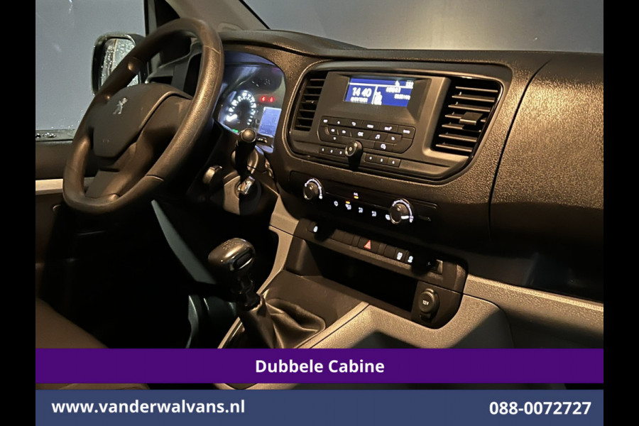 Peugeot Expert 2.0 BlueHDI 123pk L3H1 Dubbele Cabine Euro6 Airco | 2x zijdeur | 2500kg Trekhaak | 5-Zits Cruisecontrol, Parkeersensoren