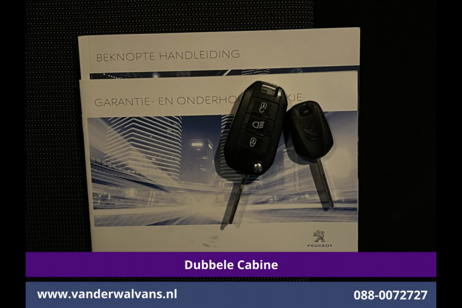Peugeot Expert 2.0 BlueHDI 123pk L3H1 Dubbele Cabine Euro6 Airco | 2x zijdeur | 2500kg Trekhaak | 5-Zits Cruisecontrol, Parkeersensoren