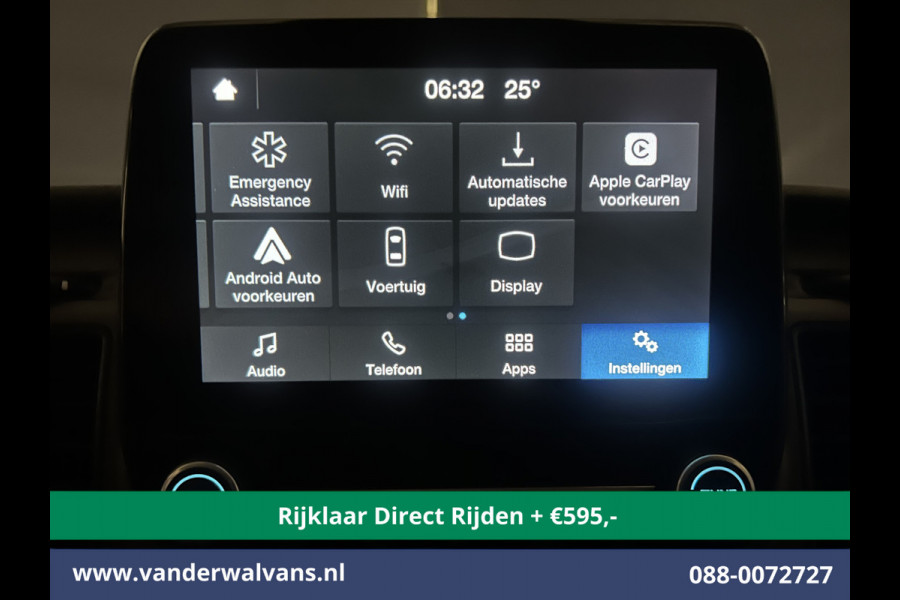 Ford Transit Custom 2.0 TDCI L2H1 Euro6 *Rijklaar Direct Rijden* Airco | Camera | 2800kg trekvermogen | Apple Carplay | Cruisecontrol | LED | Parkee Android Auto, Verwarmde voorruit, Bijrijdersbank