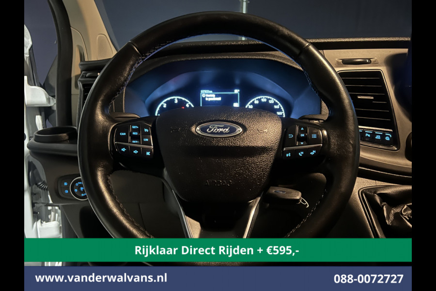 Ford Transit Custom 2.0 TDCI L2H1 Euro6 *Rijklaar Direct Rijden* Airco | Camera | 2800kg trekvermogen | Apple Carplay | Cruisecontrol | LED | Parkee Android Auto, Verwarmde voorruit, Bijrijdersbank