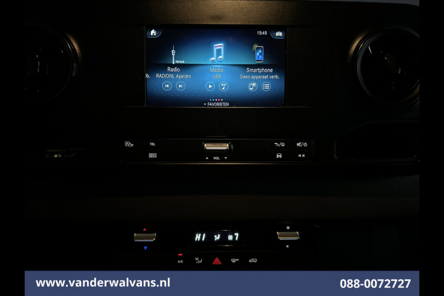 Mercedes-Benz Sprinter 316 CDI 163 pk L2H2 Euro6 Airco | 2800kg Trekhaak | Camera | Apple Carplay | Parkeersensoren inklapbare spiegels, standkachel, cruisecontrol, MBUX, Android auto