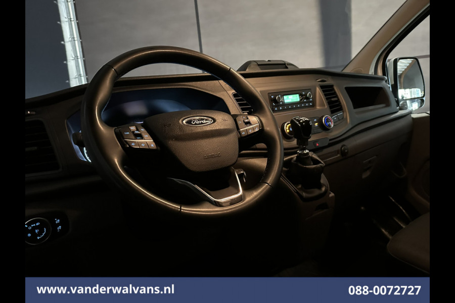 Ford Transit Custom 2.0 TDCI 130pk L2H1 Euro6 ** Airco | LED | Cruisecontrol | Verwarmde voorruit | Parkeersensoren Bijrijdersbank, 2800kg trekvermogen