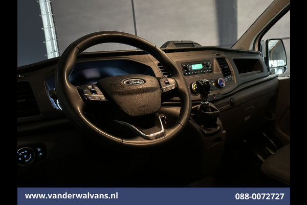 Ford Transit Custom 2.0 TDCI 130pk L2H1 Euro6 ** Airco | LED | Cruisecontrol | Verwarmde voorruit | Parkeersensoren Bijrijdersbank, 2800kg trekvermogen