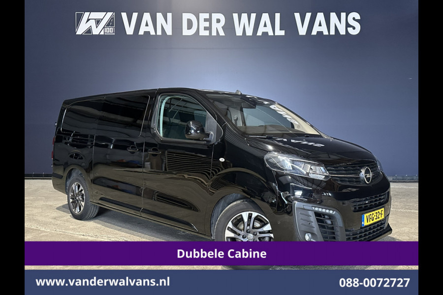 Opel Vivaro 2.0 CDTI 150pk L3H1 Dubbele Cabine Euro6 Airco | Camera | Navigatie | 5-zits | 2500kg Trekhaak Apple Carplay, Android Auto, Cruisecontrol, LM Velgen, Parkeersensoren