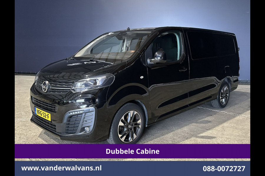 Opel Vivaro 2.0 CDTI 150pk L3H1 Dubbele Cabine Euro6 Airco | Camera | Navigatie | 5-zits | 2500kg Trekhaak Apple Carplay, Android Auto, Cruisecontrol, LM Velgen, Parkeersensoren