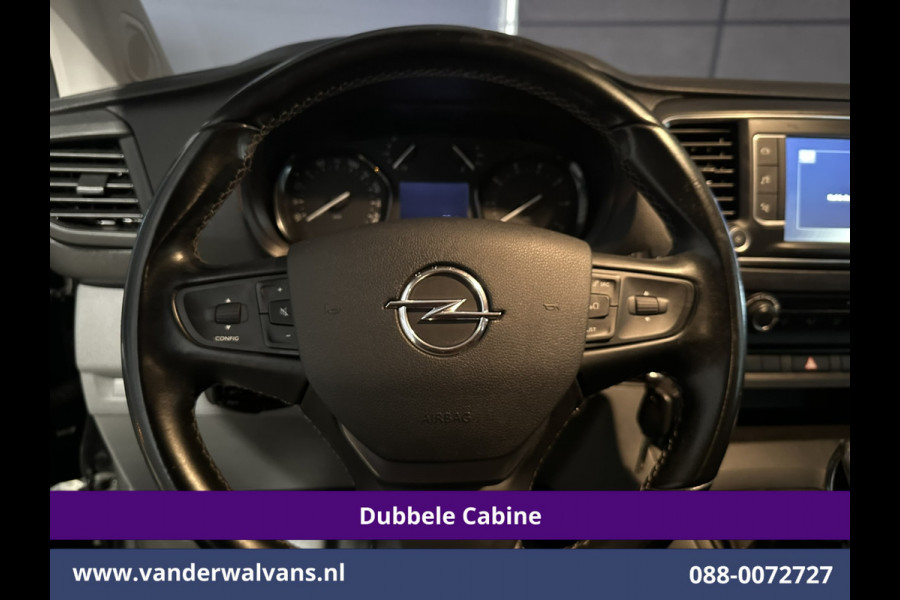 Opel Vivaro 2.0 CDTI 150pk L3H1 Dubbele Cabine Euro6 Airco | Camera | Navigatie | 5-zits | 2500kg Trekhaak Apple Carplay, Android Auto, Cruisecontrol, LM Velgen, Parkeersensoren
