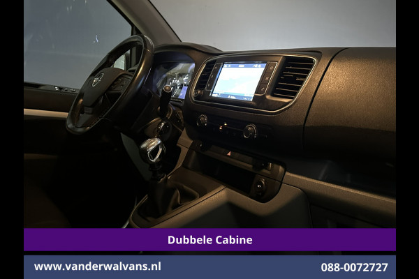 Opel Vivaro 2.0 CDTI 150pk L3H1 Dubbele Cabine Euro6 Airco | Camera | Navigatie | 5-zits | 2500kg Trekhaak Apple Carplay, Android Auto, Cruisecontrol, LM Velgen, Parkeersensoren