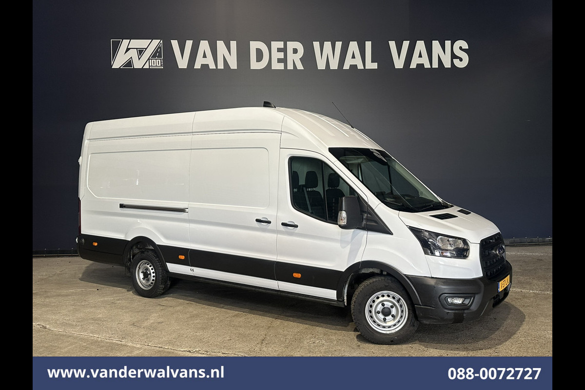 Ford Transit 2.0 TDCI 131pk L4H3 Jumbo Euro6 Airco | Camera | Navigatie | Cruisecontrol | Parkeersensoren | Apple Carplay Android Auto, Bijrijdersbank, 2800kg trekvermogen