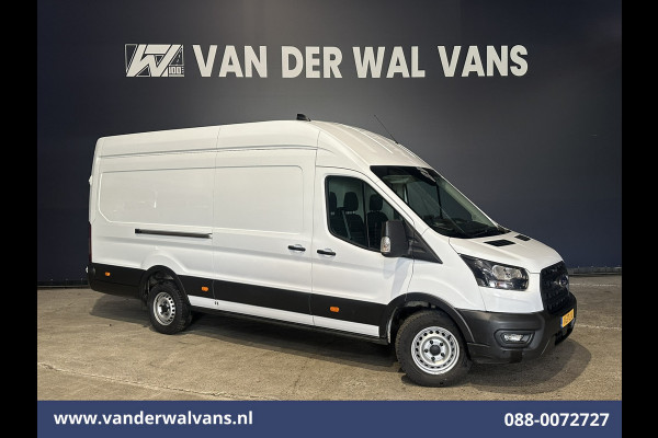 Ford Transit 2.0 TDCI 131pk L4H3 Jumbo Euro6 Airco | Camera | Navigatie | Cruisecontrol | Parkeersensoren | Apple Carplay Android Auto, Bijrijdersbank, 2800kg trekvermogen