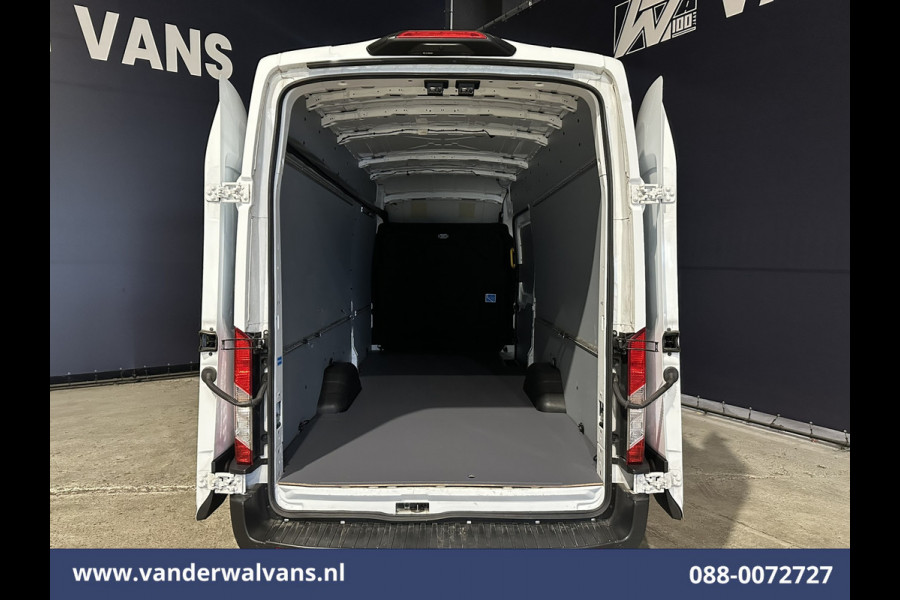 Ford Transit 2.0 TDCI 131pk L4H3 Jumbo Euro6 Airco | Camera | Navigatie | Cruisecontrol | Parkeersensoren | Apple Carplay Android Auto, Bijrijdersbank, 2800kg trekvermogen