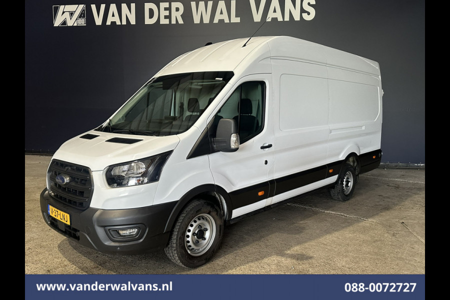 Ford Transit 2.0 TDCI 131pk L4H3 Jumbo Euro6 Airco | Camera | Navigatie | Cruisecontrol | Parkeersensoren | Apple Carplay Android Auto, Bijrijdersbank, 2800kg trekvermogen