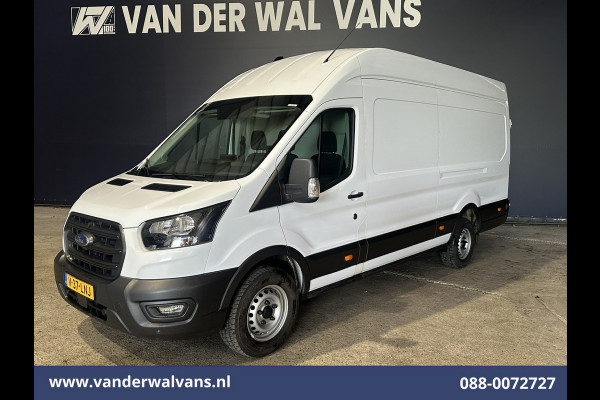 Ford Transit 2.0 TDCI 131pk L4H3 Jumbo Euro6 Airco | Camera | Navigatie | Cruisecontrol | Parkeersensoren | Apple Carplay Android Auto, Bijrijdersbank, 2800kg trekvermogen