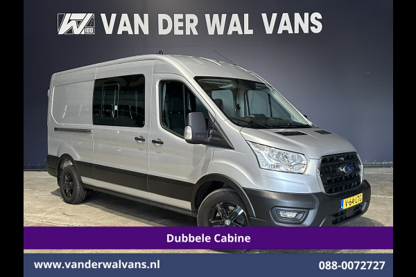 Ford Transit 2.0 TDCI 131pk L3H2 Dubbele Cabine Euro6 Airco | 6-Zits | LED | 2500kg Trekhaak | Cruisecontrol Verwarmde voorruit, Parkeersensoren