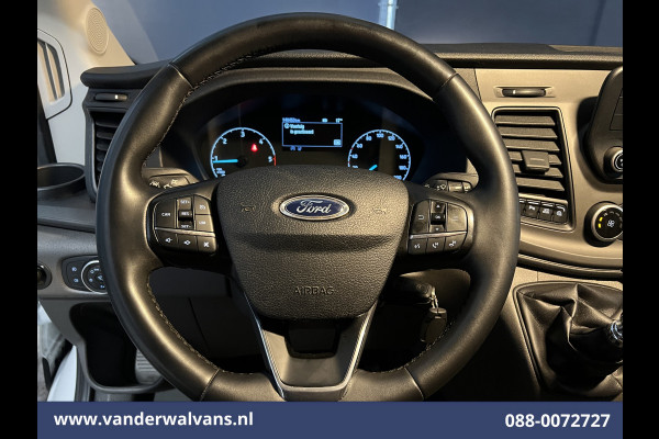 Ford Transit 2.0 TDCI 131pk L4H3 Jumbo Euro6 Airco | Camera | Cruisecontrol | Verwarmde voorruit Parkeersensoren, Bijrijdersbank