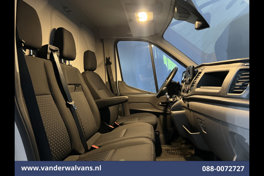 Ford Transit 2.0 TDCI 131pk L4H3 Jumbo Euro6 Airco | Camera | Cruisecontrol | Verwarmde voorruit Parkeersensoren, Bijrijdersbank