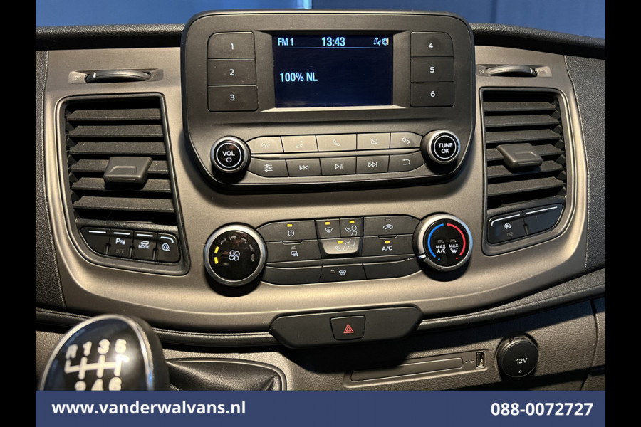 Ford Transit 2.0 TDCI 131pk L4H3 Jumbo Euro6 Airco | Camera | Cruisecontrol | Verwarmde voorruit Parkeersensoren, Bijrijdersbank