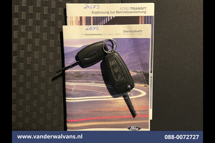 Ford Transit 2.0 TDCI 131pk L4H3 Jumbo Euro6 Airco | Camera | Cruisecontrol | Verwarmde voorruit Parkeersensoren, Bijrijdersbank