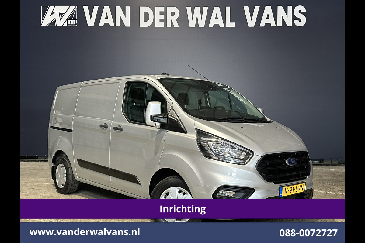 Ford Transit Custom 2.0 TDCI 131pk L1H1 Inrichting Euro6 Airco | Camera | Navigatie | LED | Apple Carplay Cruisecontrol, Stoelverwarming, Verwarmde voorruit, Parkeersensoren, Bijrijdersbank, 2500kg trekvermogen