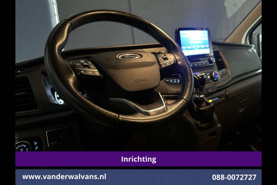 Ford Transit Custom 2.0 TDCI 131pk L1H1 Inrichting Euro6 Airco | Camera | Navigatie | LED | Apple Carplay Cruisecontrol, Stoelverwarming, Verwarmde voorruit, Parkeersensoren, Bijrijdersbank, 2500kg trekvermogen