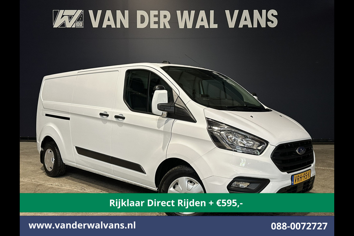 Ford Transit Custom 2.0 TDCI 130pk L2H1 *Rijklaar Direct Rijden* Euro6 Airco | Camera | LED | Cruisecontrol | Stoelverwarming Verwarmde voorruit, Parkeersensoren, Bijrijdersbank, 2800kg trekvermogen