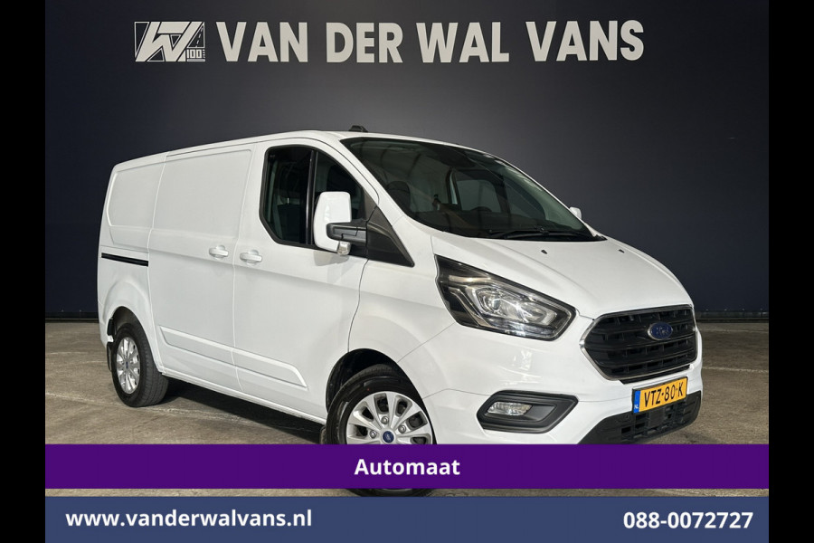 Ford Transit Custom 2.0 TDCI 130pk Automaat L1H1 Limited Editie Euro6 Airco | Camera | Navigatie | LED Apple Carplay, Android Auto, LM Velgen, Cruisecontrol, Stoelverwarming, Verwarmde voorruit, Parkeersensoren, Bijrijdersbank