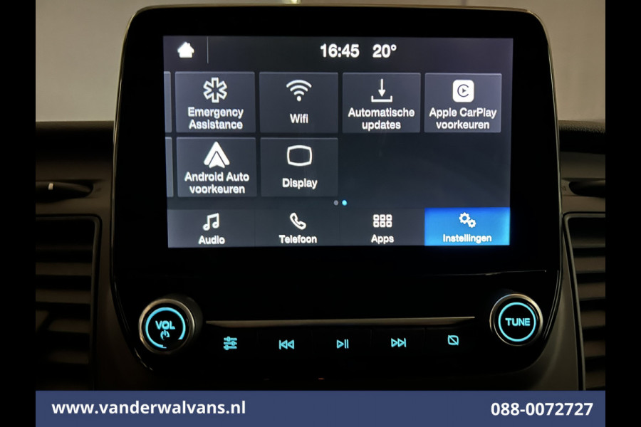 Ford Transit Custom 2.0 TDCI 131pk L2H1 Euro6 Airco | Apple Carplay | Android Auto | LED | Cruisecontrol Verwarmde voorruit, Stoelverwarming, Parkeersensoren Bijrijdersbank, 2800kg trekvermogen