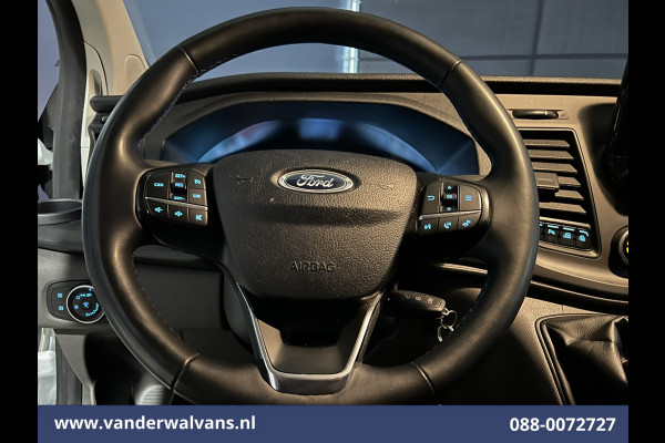 Ford Transit Custom 2.0 TDCI 131pk L2H1 Euro6 Airco | Apple Carplay | Android Auto | LED | Cruisecontrol Verwarmde voorruit, Stoelverwarming, Parkeersensoren Bijrijdersbank, 2800kg trekvermogen