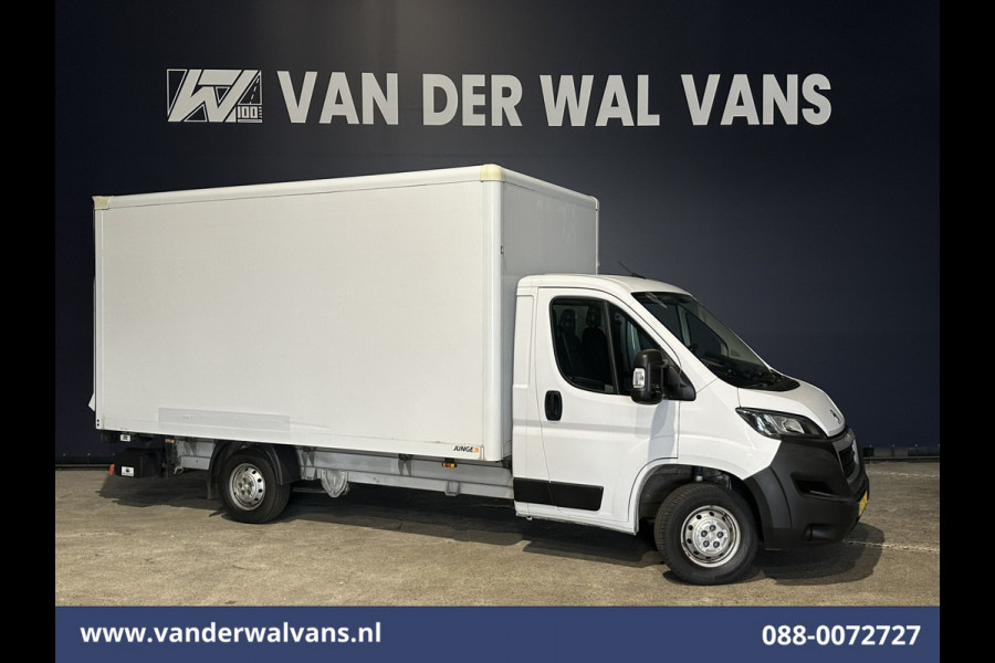 Peugeot Boxer 2.2 BlueHDi 141pk Bakwagen 436cm Lang Laadklep Euro6 Airco | Cruisecontrol | 1055kg laadvermogen Bijrijdersbank