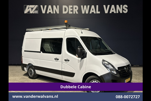 Opel Movano 2.3 Turbo 150pk L2H2 Dubbele Cabine Inrichting Euro6 Airco | Imperiaal | 2500kg Trekhaak | Camera | Navigatie 5-Zits, LED, Cruisecontrol, Parkeersensoren