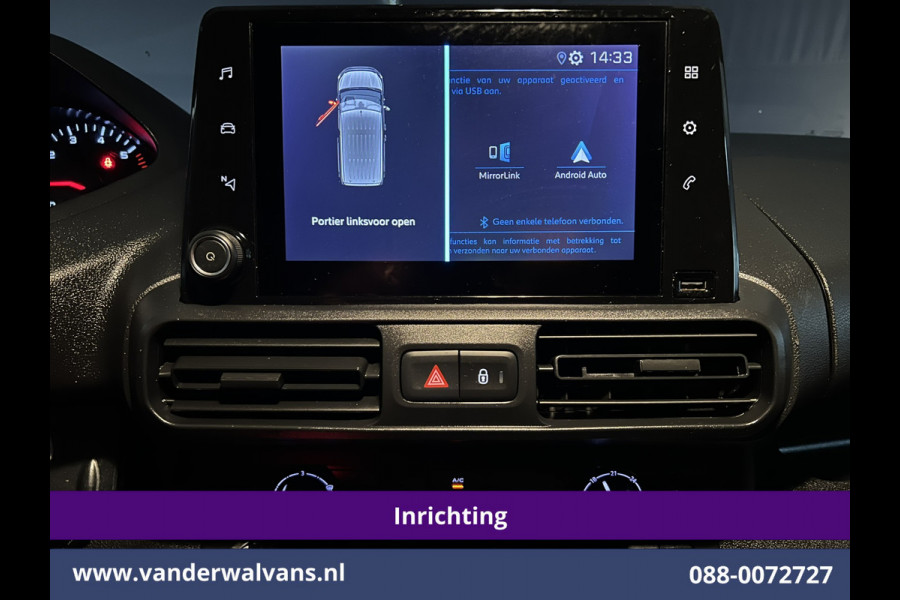 Peugeot Partner 1.5 BlueHDI 102pk L1H1 Inrichting Euro6 Airco | Camera | Apple Carplay | Trekhaak | Cruisecontrol Android Auto, Parkeersensoren