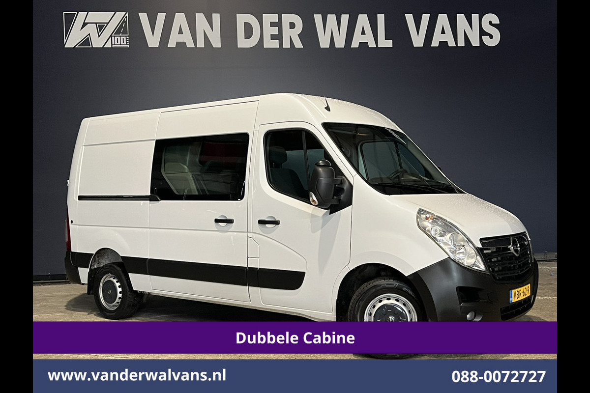 Opel Movano 2.3 CDTI 146pk L2H2 Dubbele Cabine Euro6 Airco | Camera | Navigatie | Cruisecontrol Chauffeursstoel, 2500kg Trekhaak, Parkeersensoren, 5-Zits