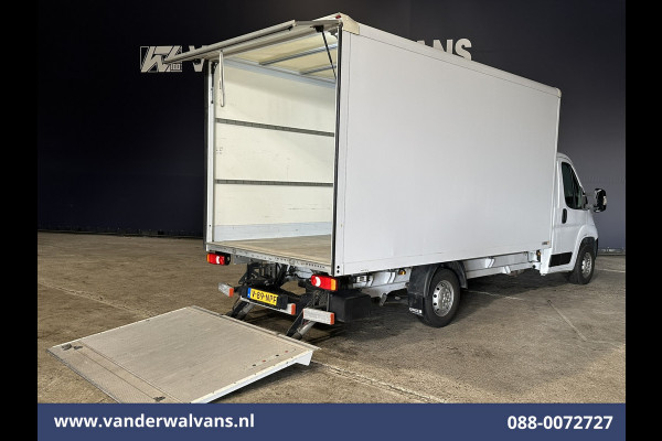 Peugeot Boxer 2.2 BlueHDi 141pk Bakwagen 436cm Lang Laadklep Euro6 Airco | Cruisecontrol | 1055kg laadvermogen Camera, Bijrijdersbank
