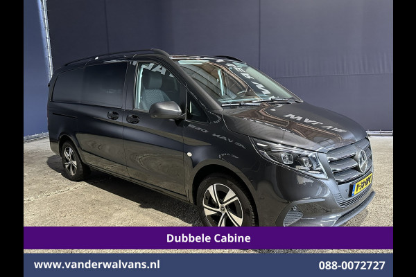 Mercedes-Benz Vito 116 CDI 164pk 9G-Tronic Automaat L2H1 Dubbele Cabine Fabrieksgarantie Euro6 Airco | 2x zijdeur | 5-Zits | 360 graden Camera LED, LM velgen, 2500kg Trekhaak, Adaptieve Cruisecontrol, Parkeersensoren, Isofix, MBUX