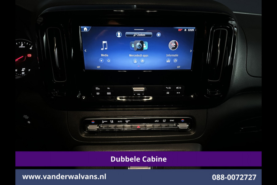 Mercedes-Benz Vito 116 CDI 164pk 9G-Tronic Automaat L2H1 Dubbele Cabine Fabrieksgarantie Euro6 Airco | 2x zijdeur | 5-Zits | 360 graden Camera LED, LM velgen, 2500kg Trekhaak, Adaptieve Cruisecontrol, Parkeersensoren, Isofix, MBUX