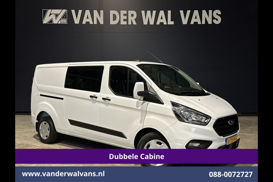 Ford Transit Custom 2.0 TDCI 131pk L2H1 Dubbele Cabine Euro6 Airco | 6-Zits | Navigatie | LED | Apple Carplay | Cruisecontrol Android Auto, Parkeersensoren, Stoelverwarming, Verwarmde voorruit, 2800kg trekvermogen