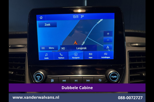Ford Transit Custom 2.0 TDCI 131pk L2H1 Dubbele Cabine Euro6 Airco | 6-Zits | Navigatie | LED | Apple Carplay | Cruisecontrol Android Auto, Parkeersensoren, Stoelverwarming, Verwarmde voorruit, 2800kg trekvermogen