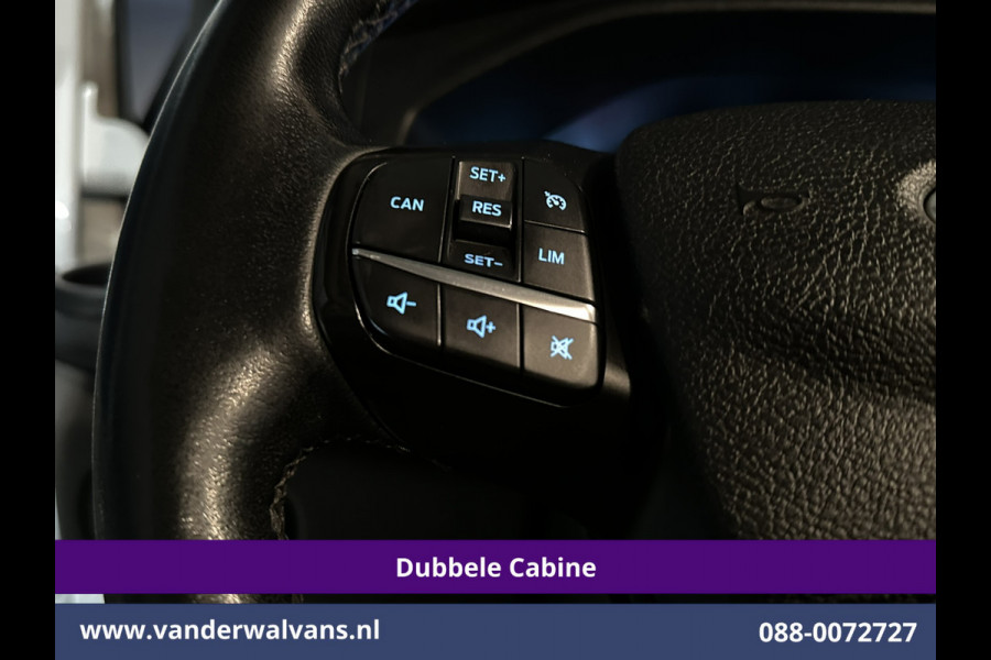 Ford Transit Custom 2.0 TDCI 131pk L2H1 Dubbele Cabine Euro6 Airco | 6-Zits | Navigatie | LED | Apple Carplay | Cruisecontrol Android Auto, Parkeersensoren, Stoelverwarming, Verwarmde voorruit, 2800kg trekvermogen