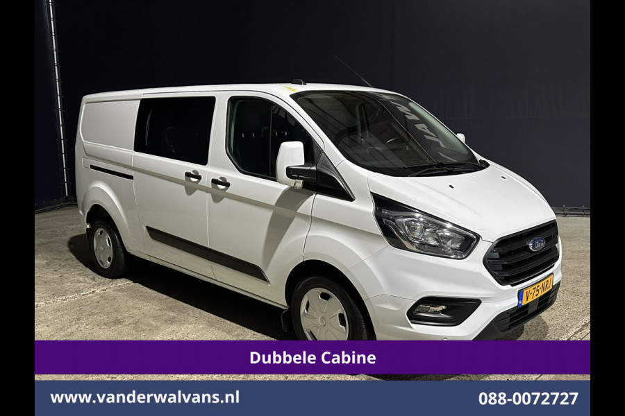 Ford Transit Custom 2.0 TDCI 131pk L2H1 Dubbele Cabine Euro6 Airco | 6-Zits | Navigatie | LED | Apple Carplay | Cruisecontrol Android Auto, Parkeersensoren, Stoelverwarming, Verwarmde voorruit, 2800kg trekvermogen