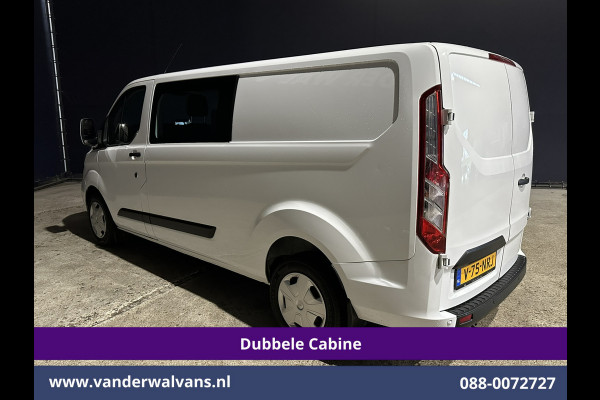 Ford Transit Custom 2.0 TDCI 131pk L2H1 Dubbele Cabine Euro6 Airco | 6-Zits | Navigatie | LED | Apple Carplay | Cruisecontrol Android Auto, Parkeersensoren, Stoelverwarming, Verwarmde voorruit, 2800kg trekvermogen