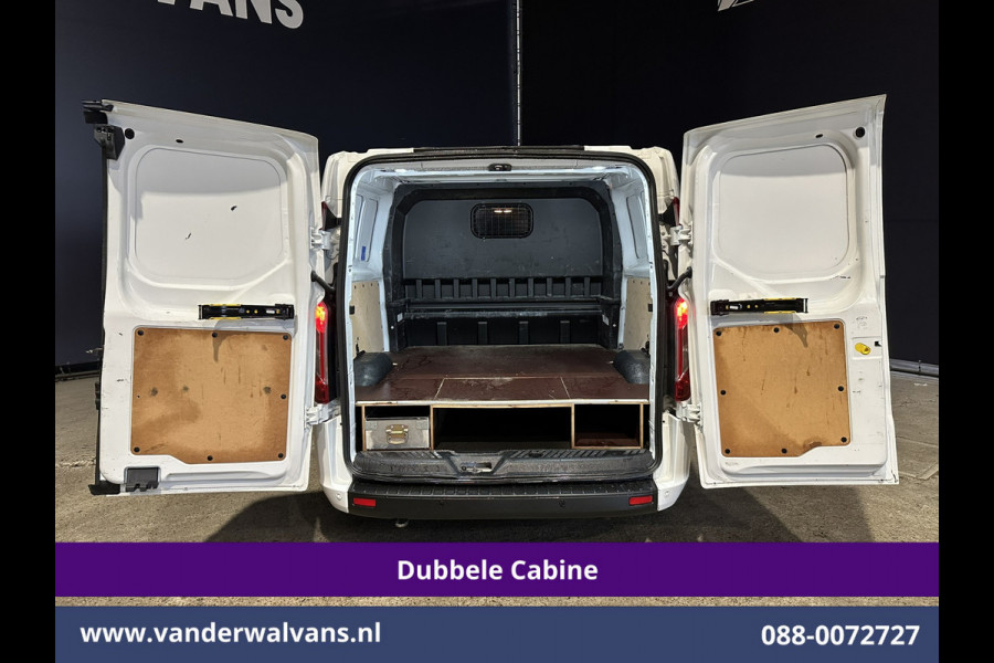 Ford Transit Custom 2.0 TDCI 131pk L2H1 Dubbele Cabine Euro6 Airco | 6-Zits | Navigatie | LED | Apple Carplay | Cruisecontrol Android Auto, Parkeersensoren, Stoelverwarming, Verwarmde voorruit, 2800kg trekvermogen