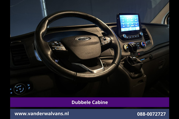 Ford Transit Custom 2.0 TDCI 131pk L2H1 Dubbele Cabine Euro6 Airco | 6-Zits | Navigatie | LED | Apple Carplay | Cruisecontrol Android Auto, Parkeersensoren, Stoelverwarming, Verwarmde voorruit, 2800kg trekvermogen