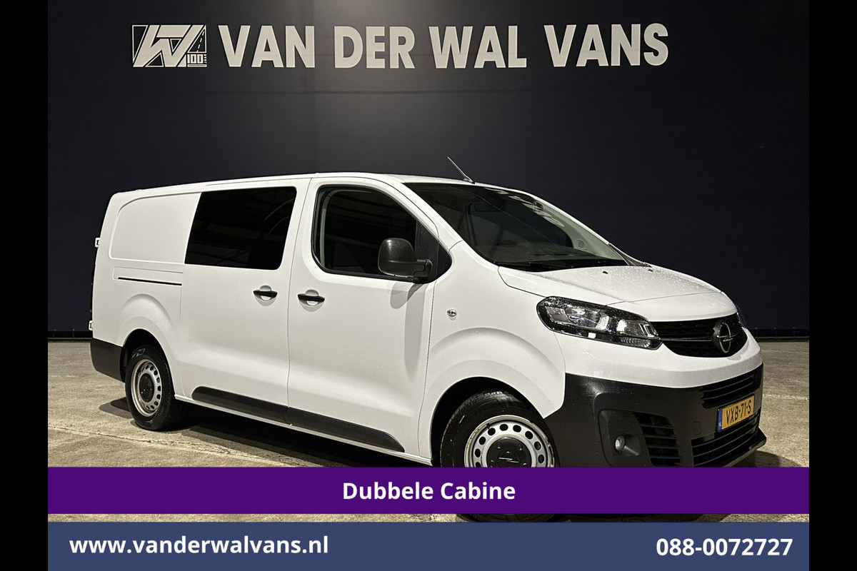 Opel Vivaro 2.0CDTI 145pk L3H1 Dubbele Cabine Euro6 Airco | 6-Zits | Navigatie | 2500kg Trekhaak | Apple Carplay Android Auto, Cruisecontrol, Parkeersensoren