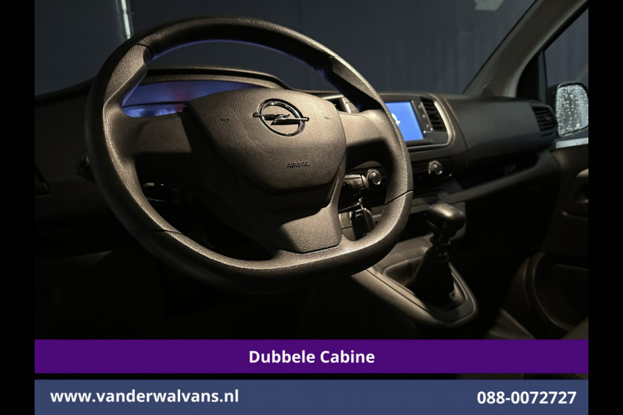 Opel Vivaro 2.0CDTI 145pk L3H1 Dubbele Cabine Euro6 Airco | 6-Zits | Navigatie | 2500kg Trekhaak | Apple Carplay Android Auto, Cruisecontrol, Parkeersensoren