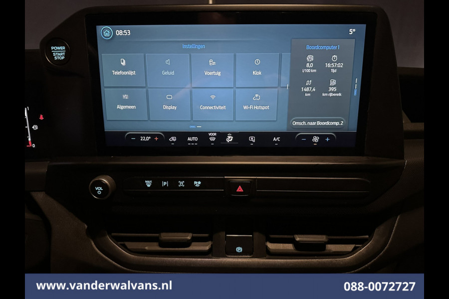 Ford Transit Custom 2.0 TDCI 136pk L2H1 Euro6 Airco | Camera | Apple Carplay | Cruisecontrol | LED Android Auto, Parkeersensoren, Verwarmde voorruit, Bijrijdersbank, 2800kg trekvermogen