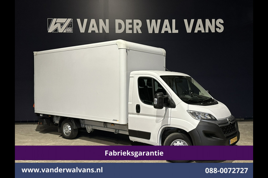 Citroën Jumper 2.2 BlueHDi 141pk Bakwagen 436cm Lang Laadklep Fabrieksgarantie Euro6 Airco | Camera | Navigatie | Cruisecontrol | Apple Carplay Android Auto, 1010kg laadvermogen, Bijrijdersbank