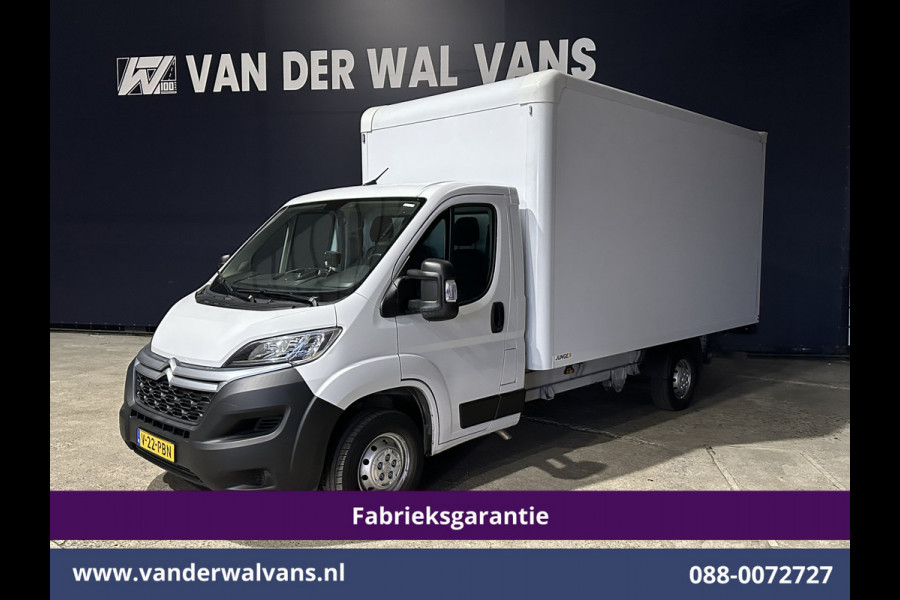 Citroën Jumper 2.2 BlueHDi 141pk Bakwagen 436cm Lang Laadklep Fabrieksgarantie Euro6 Airco | Camera | Navigatie | Cruisecontrol | Apple Carplay Android Auto, 1010kg laadvermogen, Bijrijdersbank